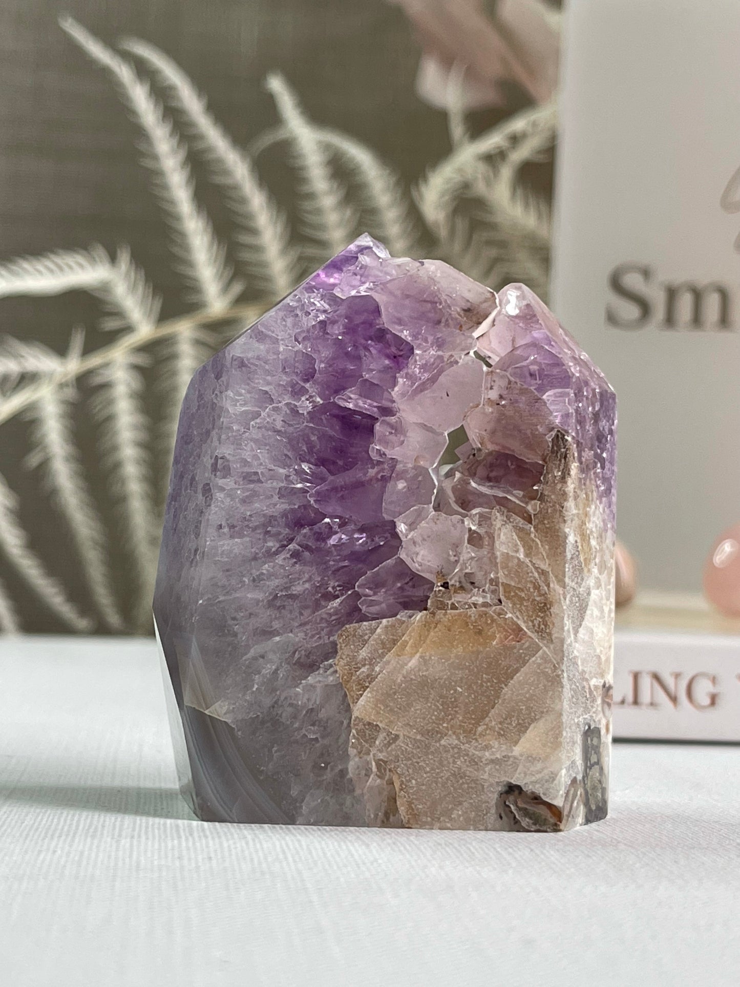 Amethyst Druzy Agate Tower (.170g) || Harmony
