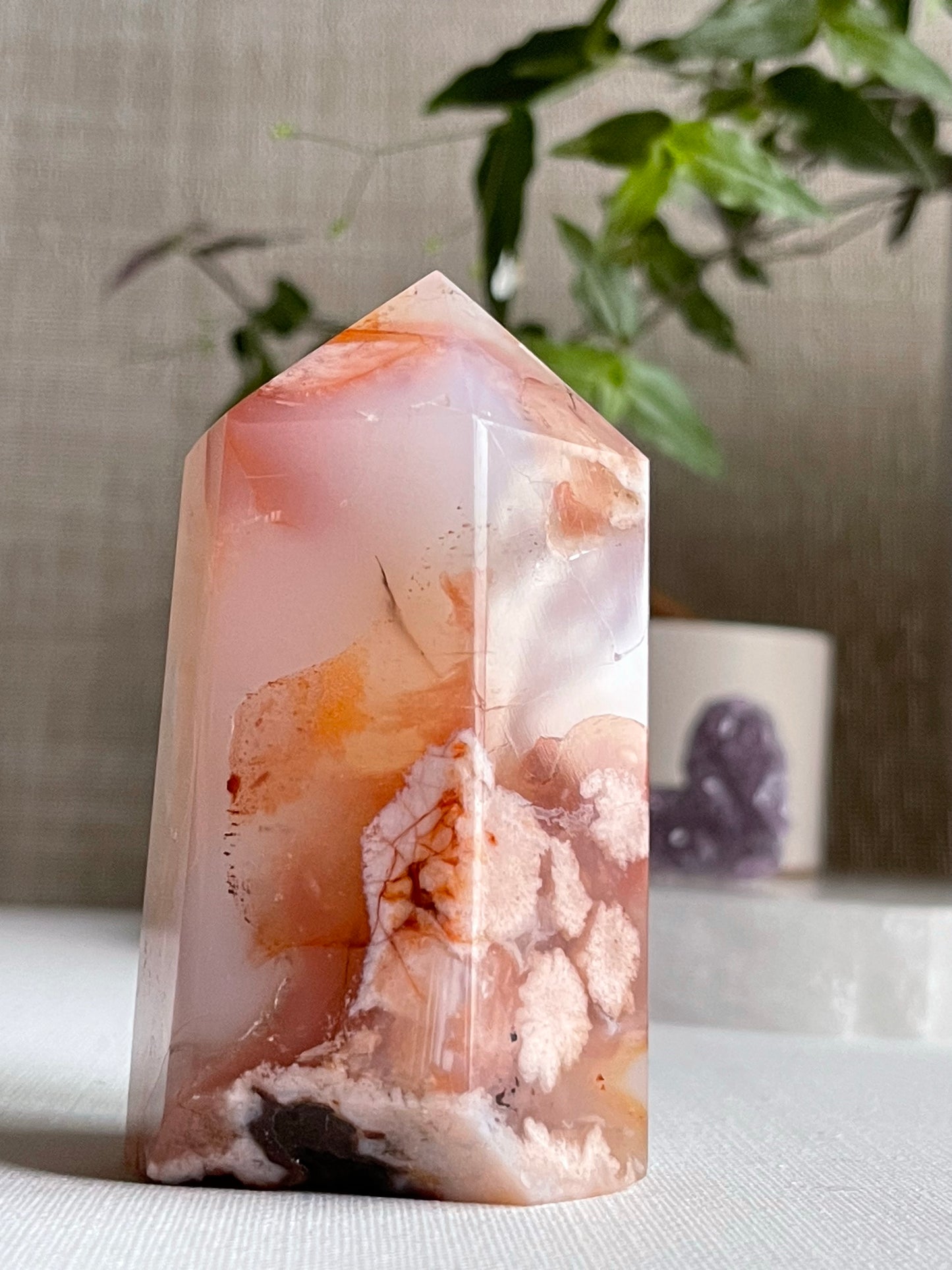 Red Flower Agate Points || Inner Peace