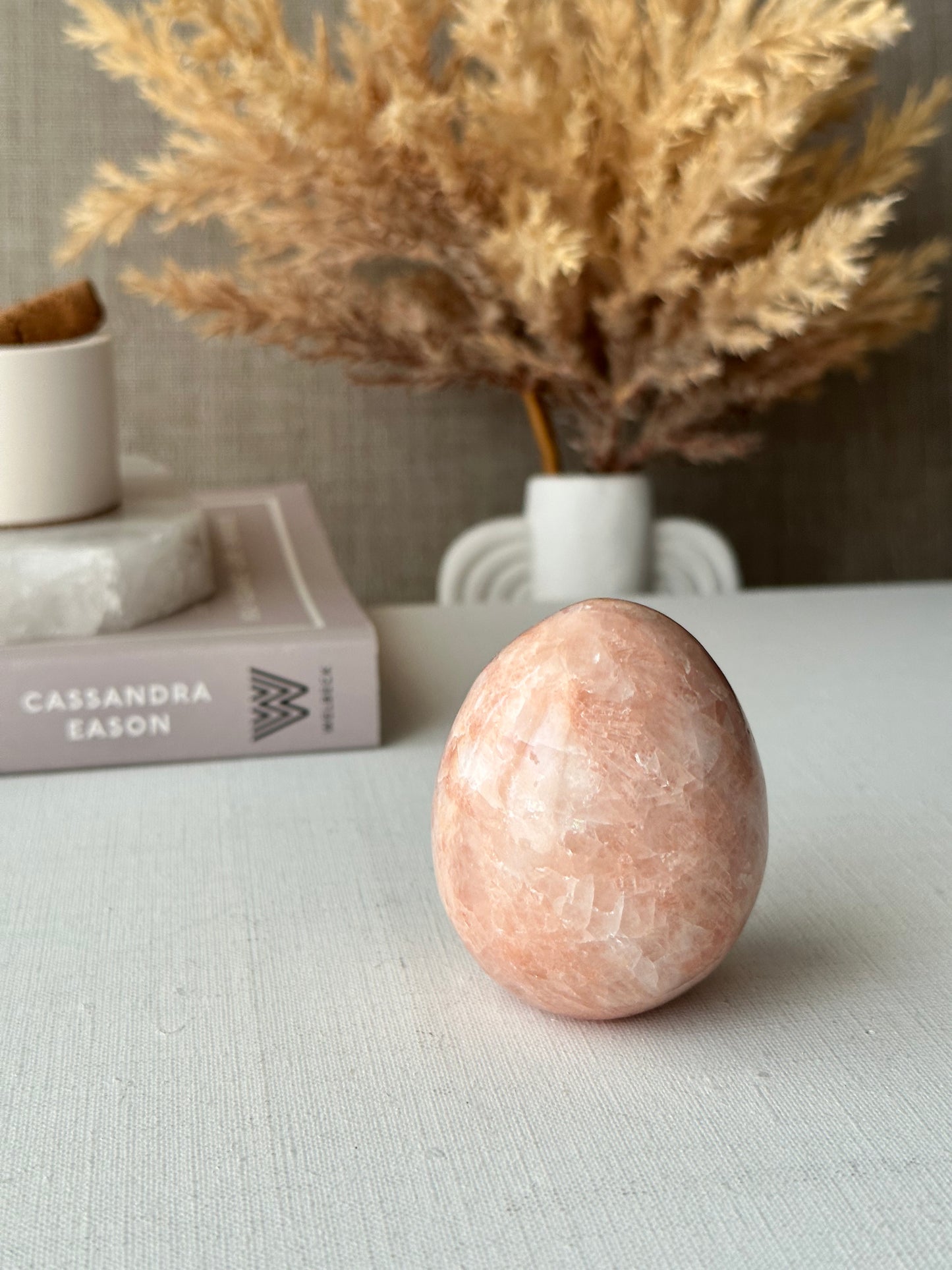 Pink Onyx Self Standing Eggs || Small