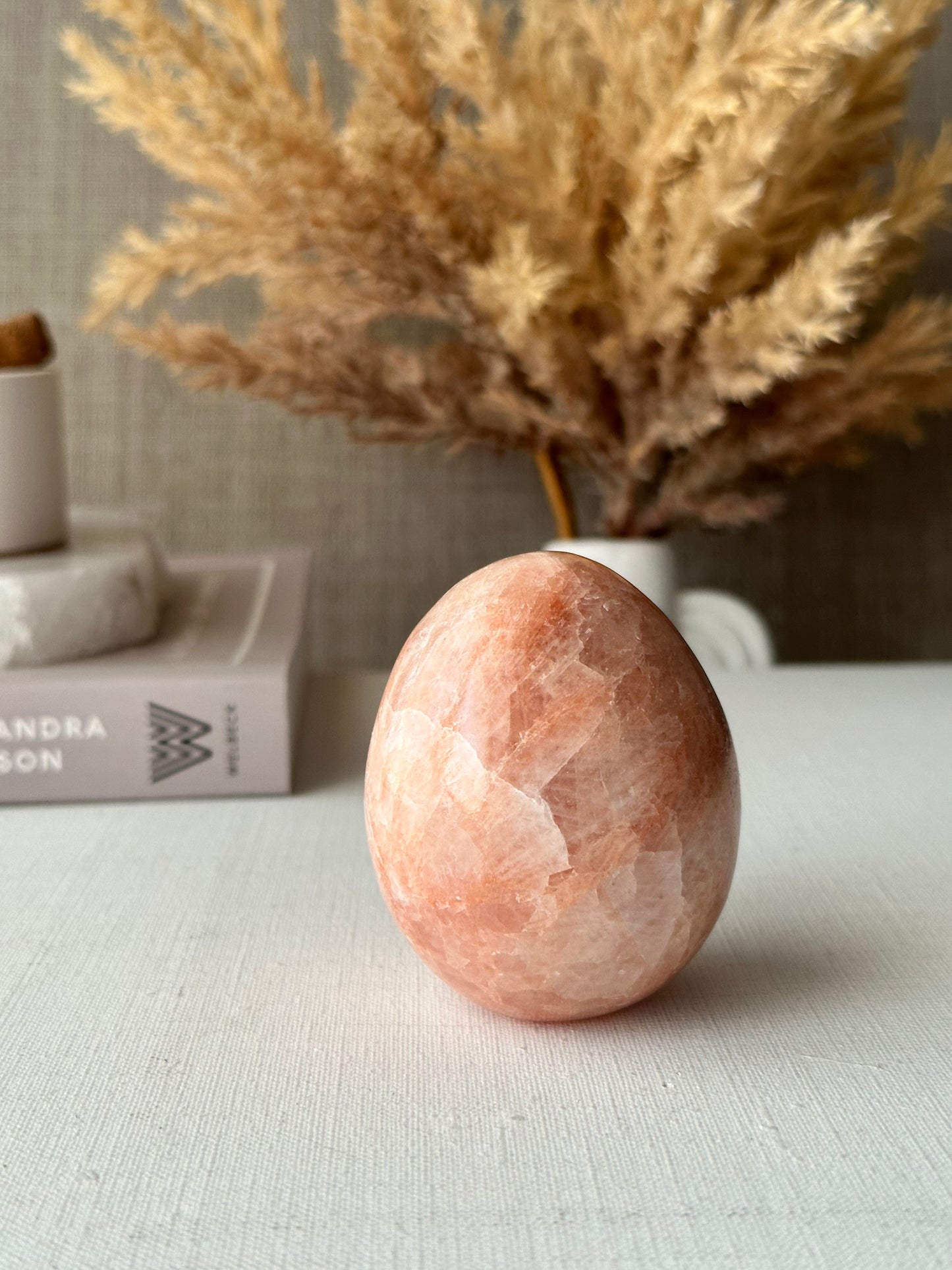 Pink Onyx Self Standing Eggs || Small