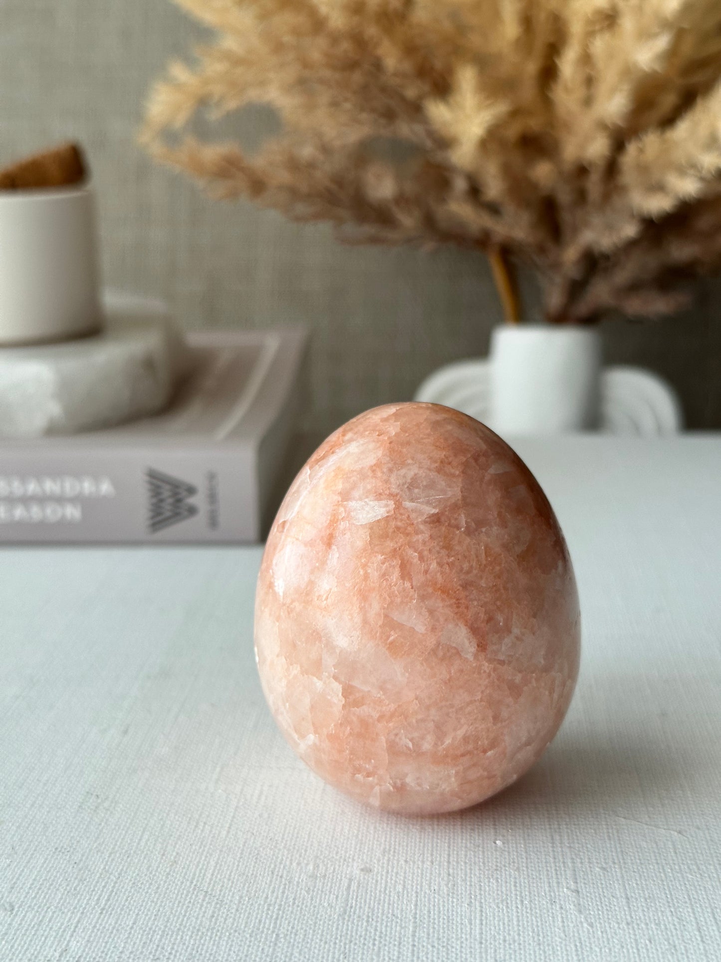 Pink Onyx Self Standing Eggs || Small