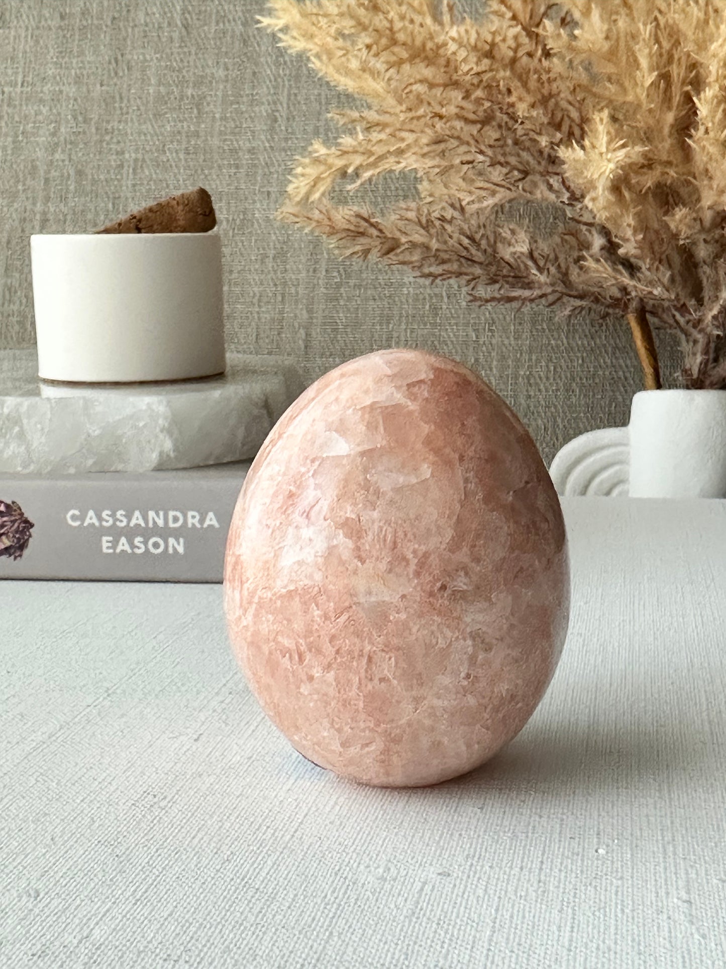 Pink Onyx Self Standing Eggs || Small