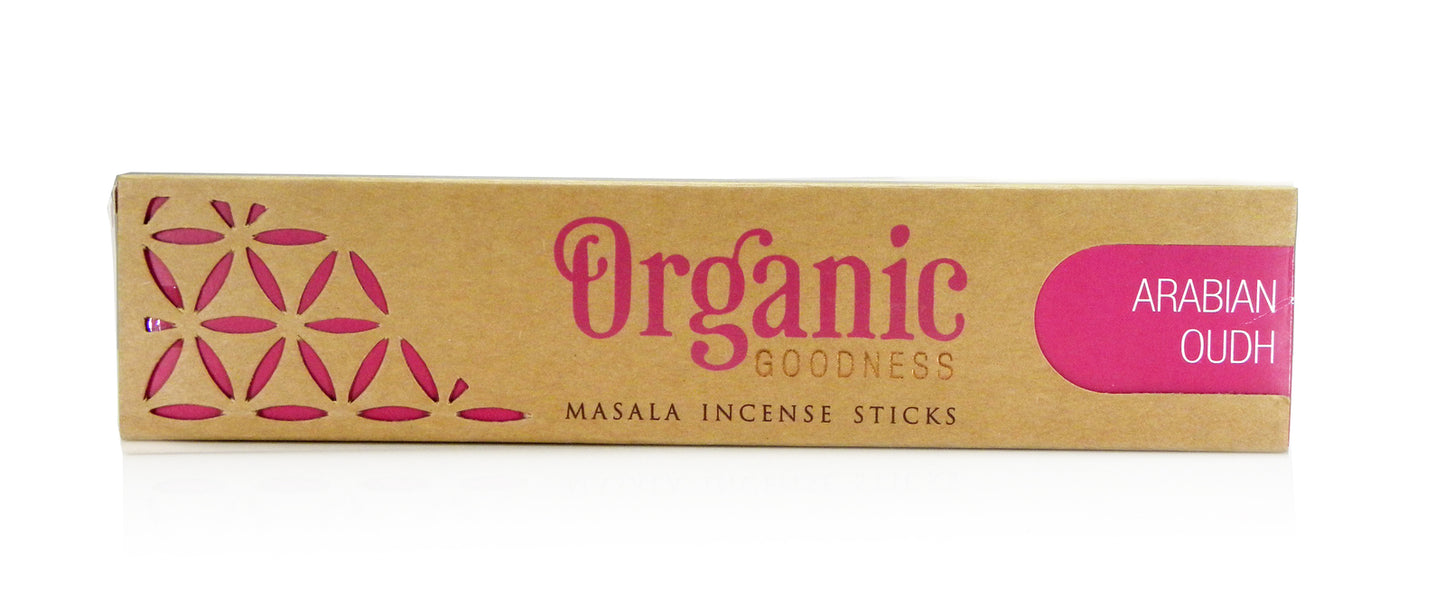 Organic Goodness - Arabian Oudh // Organic Masala Incense 15g box