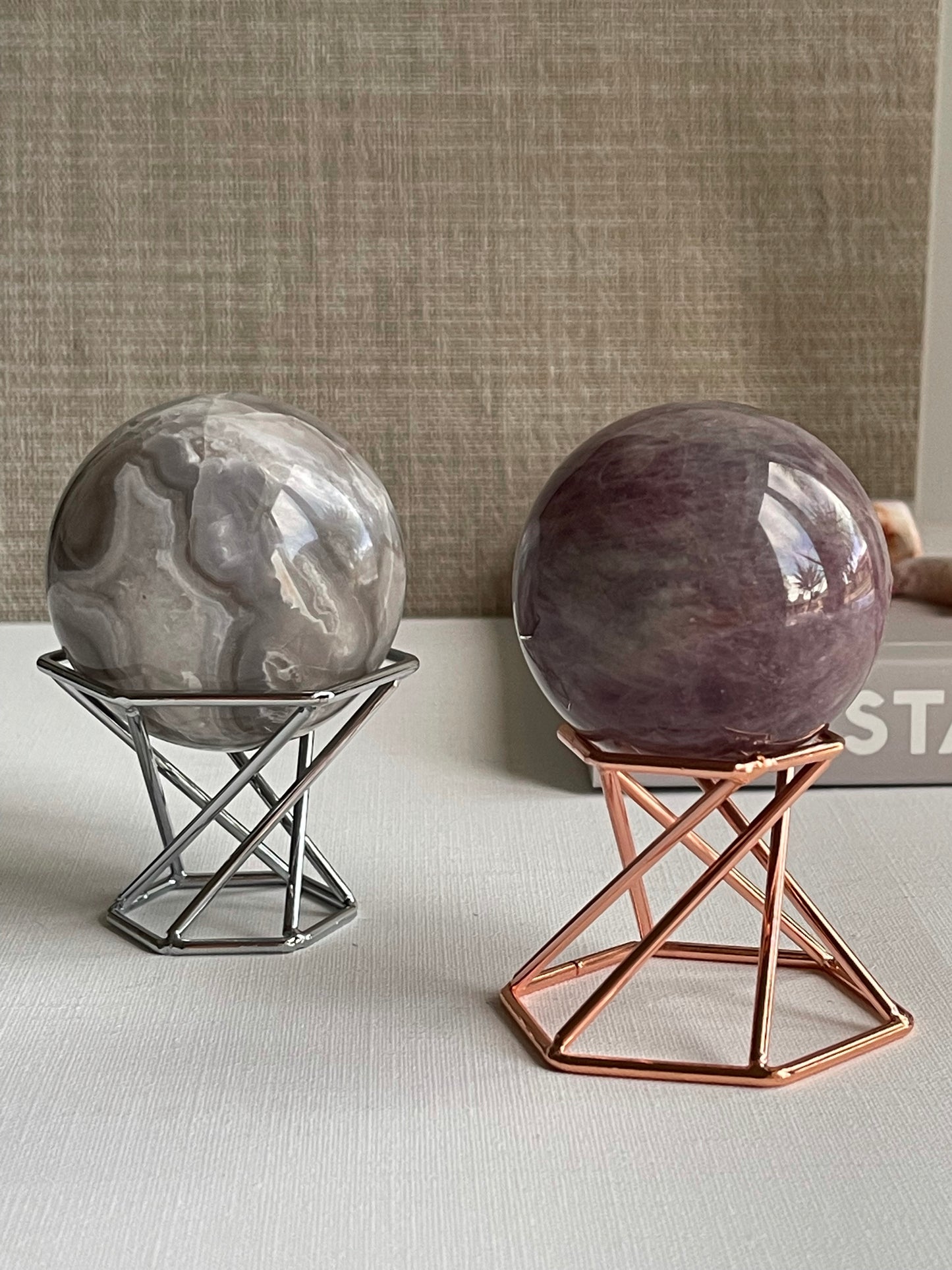 Metal Sphere Stand || Hexagon