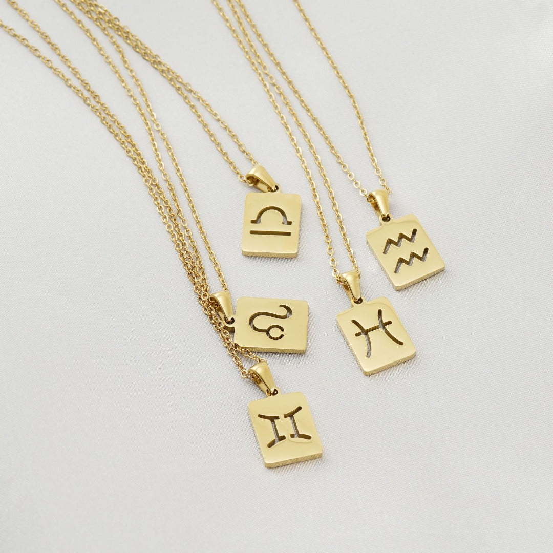 Leo Zodiac Necklace || 18k Gold Plated