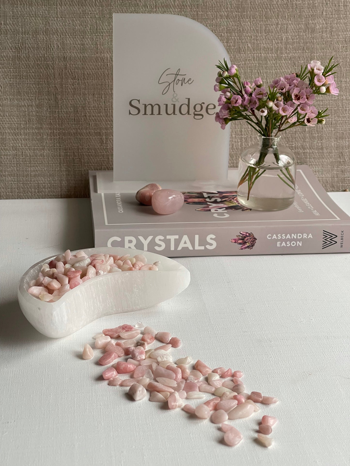 Pink Opal Crystal Chips (.100g) || Empathy