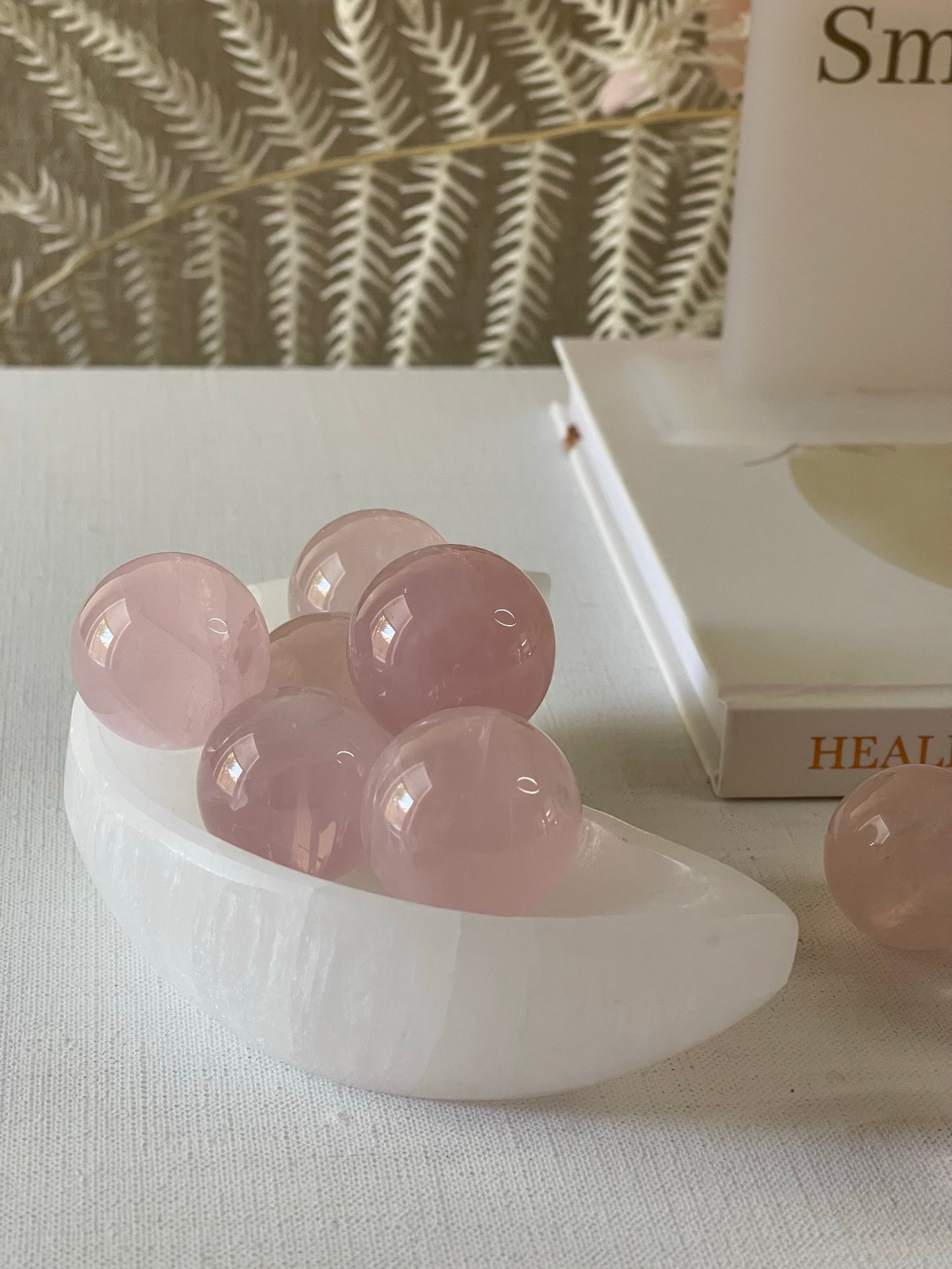 Rose Quartz Mini Spheres || Unconditional Love