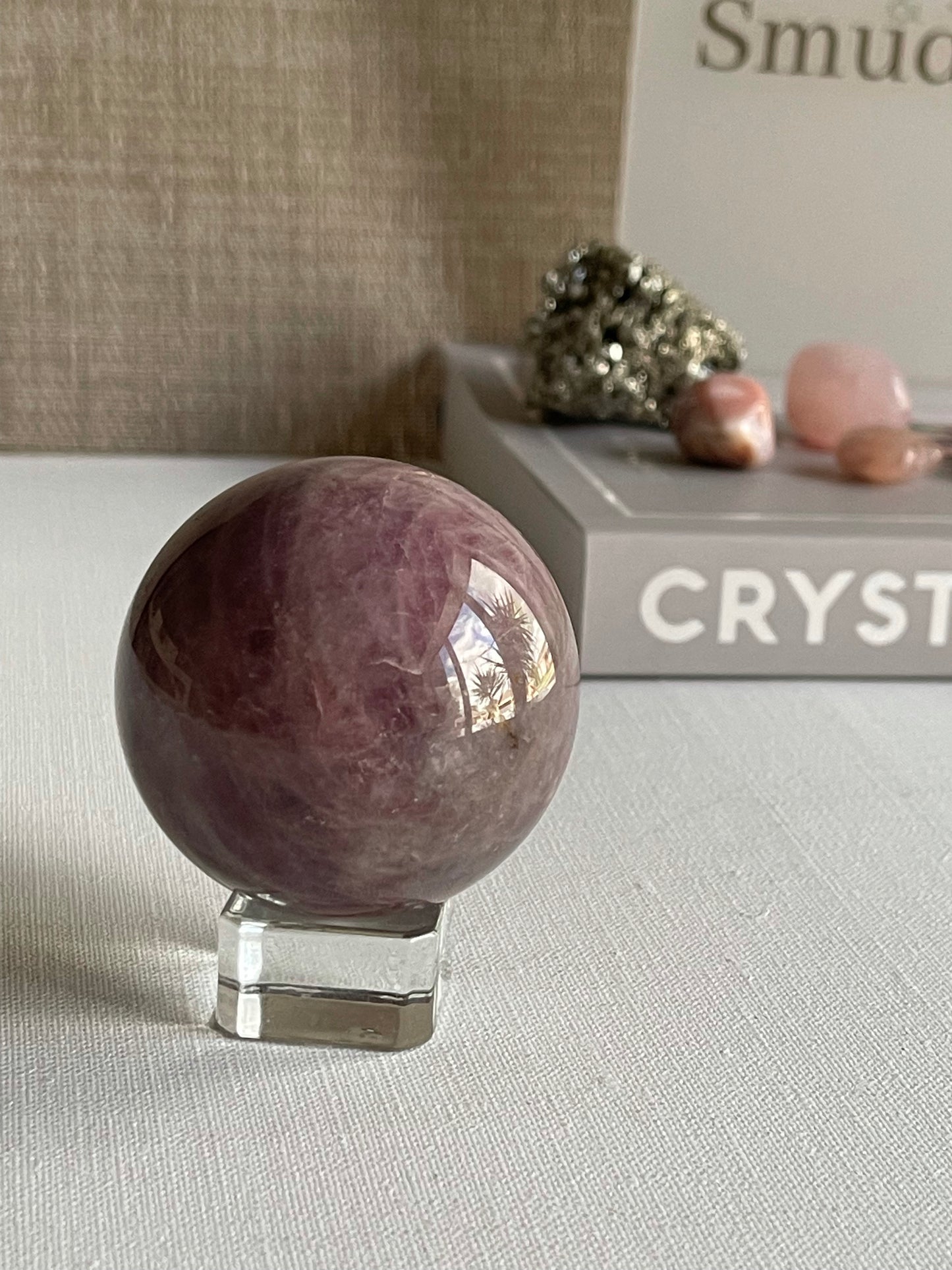 Lavender Rose Quartz Sphere || Trust