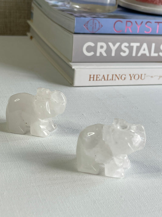 Crystal Elephant Carvings || Mini