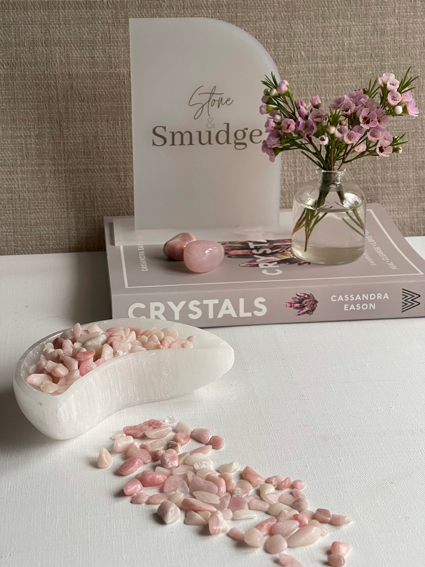 Pink Opal Crystal Chips (.100g) || Empathy