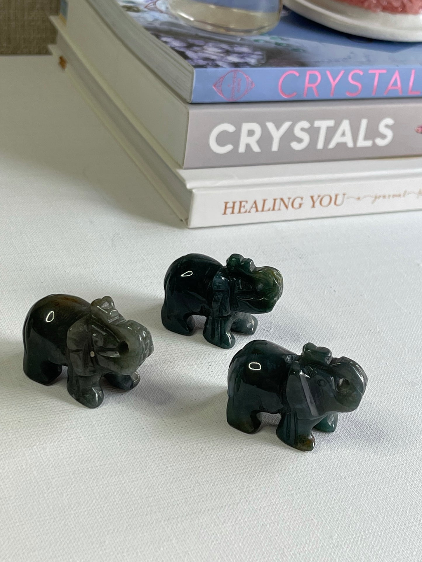 Crystal Elephant Carvings || Mini