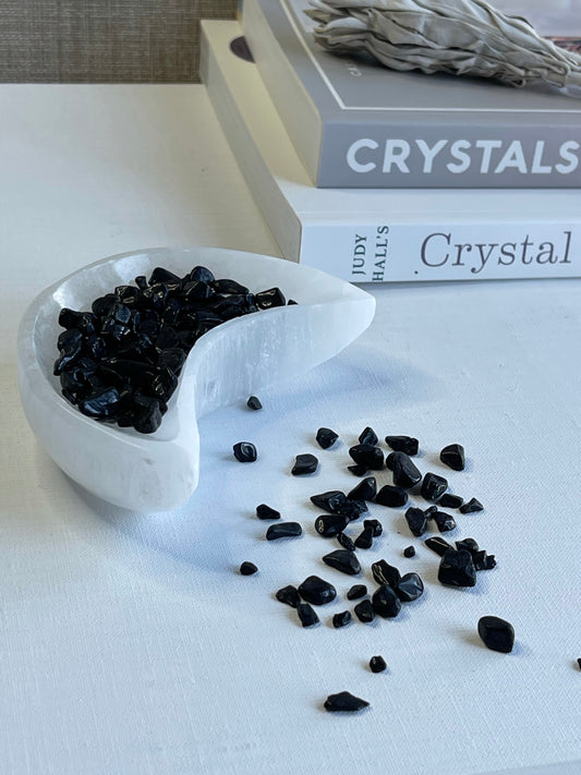 Black Tourmaline Chips || Protection
