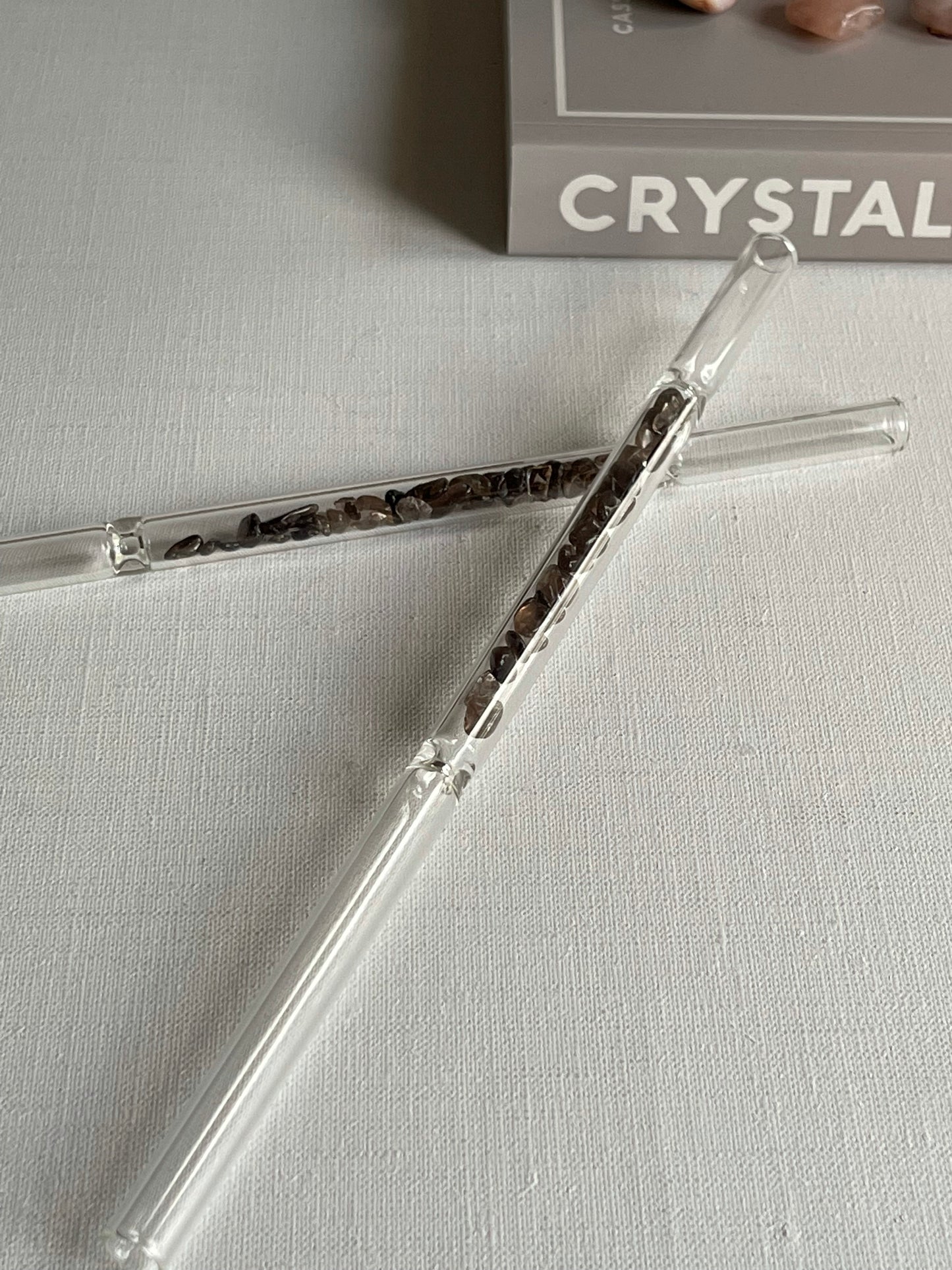 Crystal Chip Glass Straws
