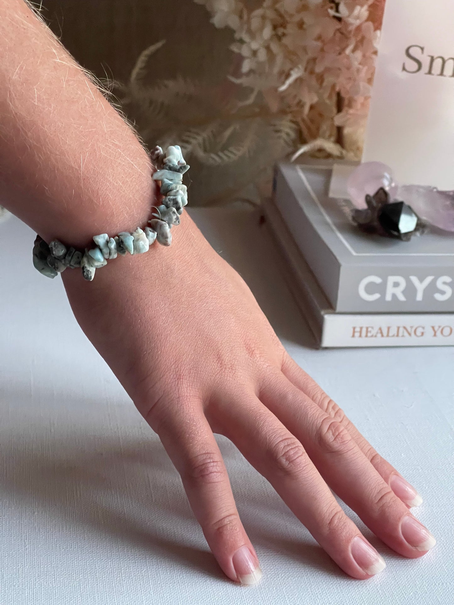 Larimar Chip Bracelet || Serenity