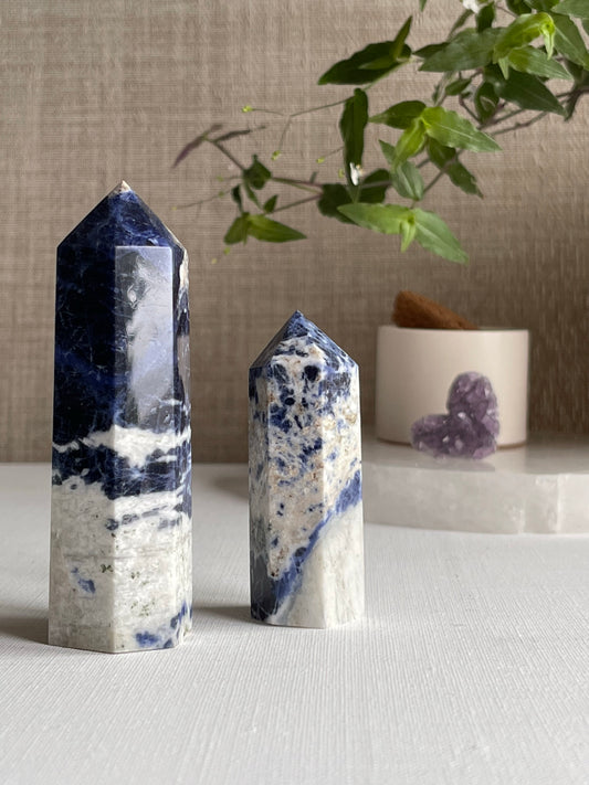 Sodalite Points || Clarity
