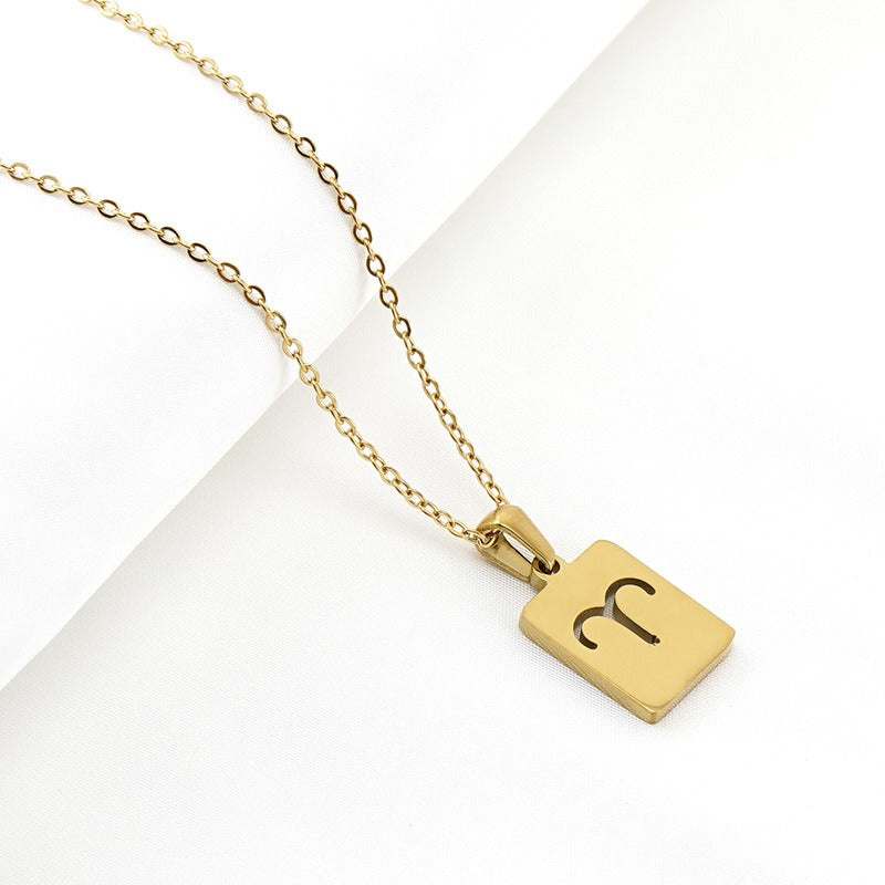Aries Zodiac Necklace || Gold Plated