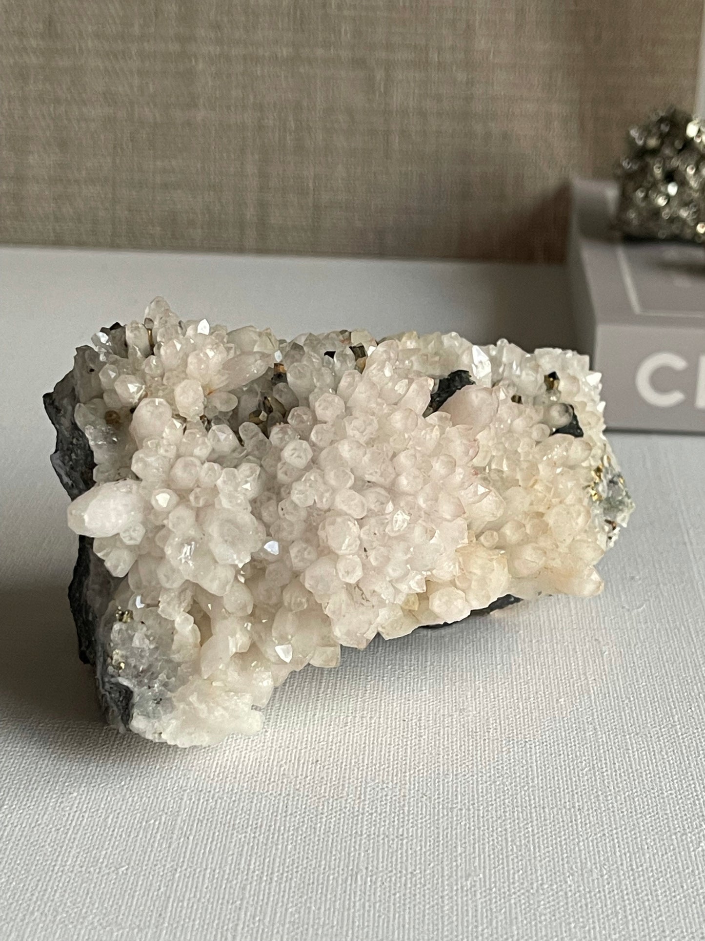 Quartz Cluster with Pyrite & Hematite Inclusions (0.578g) || Specimen